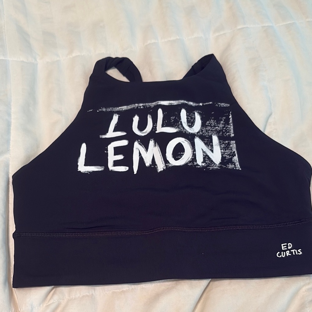 lululemon athletica Black Crop Top